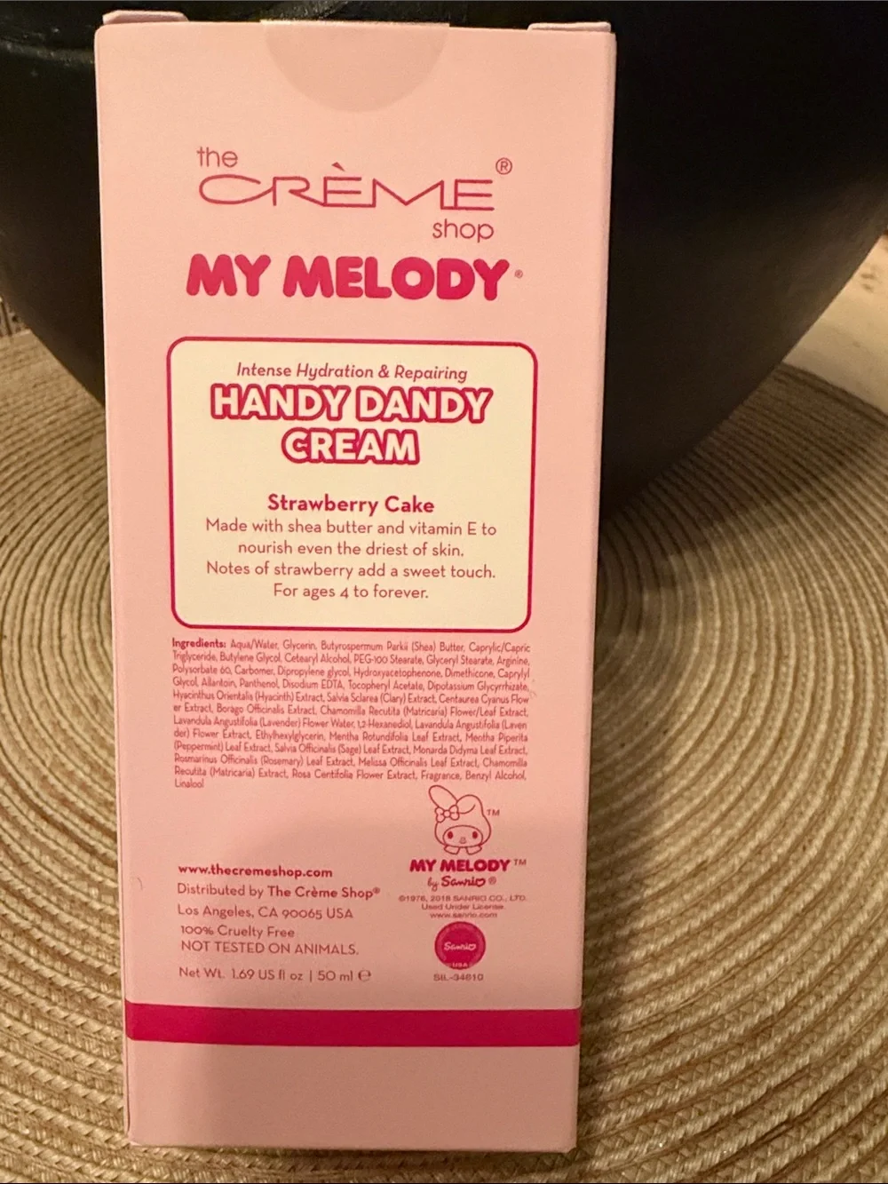 The Crème Shop x My Melody Handy Dandy Cream Strawberry Cake Hand Cream